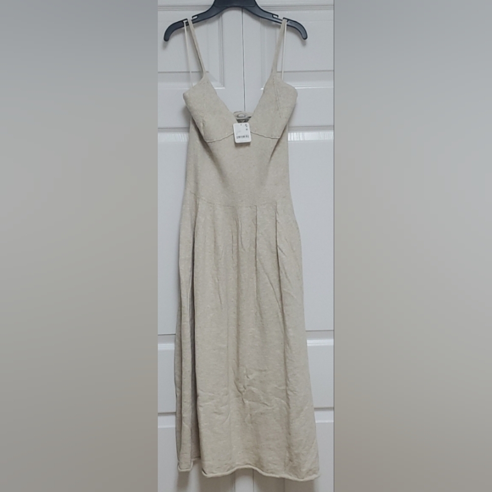 Free People Tula Sweater Midi Dress/Natural - Picture 5 of 16